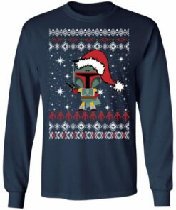Boba Fett Santa Star Wars Christmas Ugly Sweater Shirt Sweatshirt Hoodie Long Sleeve Tank TEERESS 3