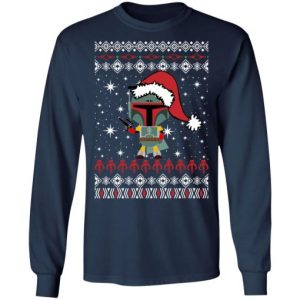 Boba Fett Santa Star Wars Christmas Ugly Sweater Shirt Sweatshirt Hoodie Long Sleeve Tank TEERESS 3