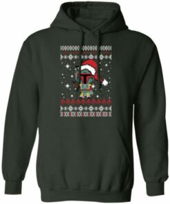 Boba Fett Santa Star Wars Christmas Ugly Sweater Shirt Sweatshirt Hoodie Long Sleeve Tank TEERESS 4