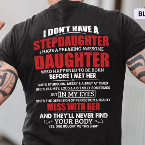 Bonus Dad Stepdad Fathers Day Shirt