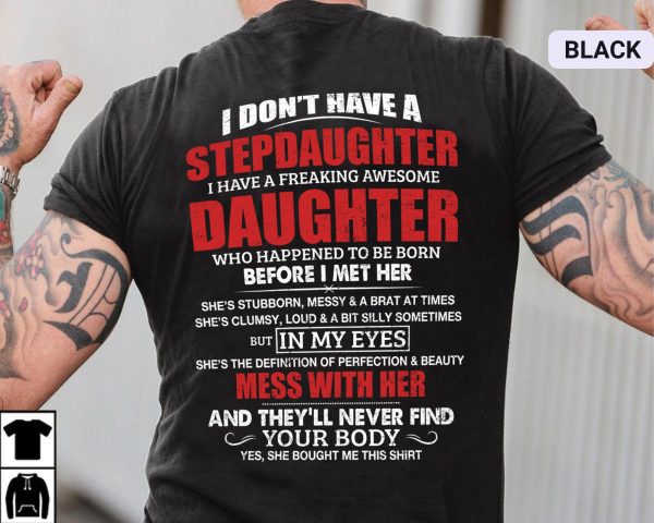 Bonus Dad Stepdad Fathers Day Shirt