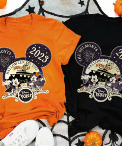 Boo Bash Couple 2023 Disney Cruise Halloween On The High Seas Shirt 1