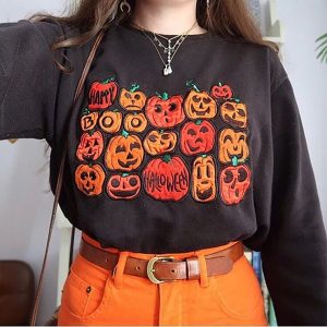 Boo Pumpkins Jack O Lantern Fall Unisex Sweatshirt