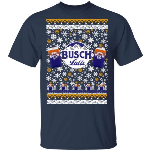 Busch Latte Beer Ugly Christmas Sweater Shirt Sweatshirt Hoodie Long Sleeve Tank