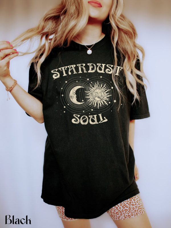 Celestial Stardust Soul Shirt Moon Graphic Vintage T