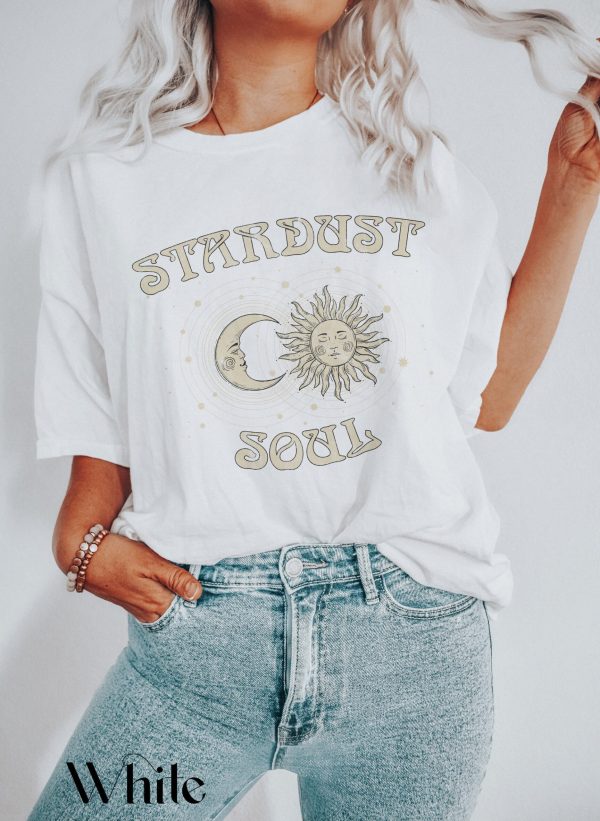 Celestial Stardust Soul Shirt Moon Graphic Vintage T