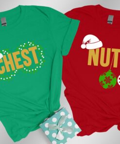 Chest Nuts Couples Christmas Holiday Family Matching Shirt Outfit Tee 4 Chest Nuts Couples Christmas Holiday Family Matching Shirt Outfit Tee 5