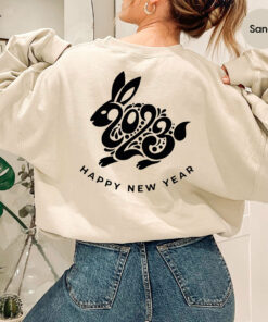 Chinese Rabbit Lunar New Year 2023 T Shirt Sweatshirt 1 Chinese Rabbit Lunar New Year 2023 T Shirt Sweatshirt 2