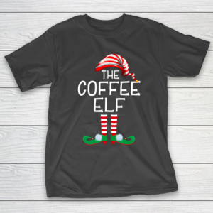 Coffee Elf Family Matching Group Christmas Gift Mom Dad T-Shirt