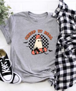 Creep It Real Halloween Boo Shirt Vintage Tee 3