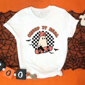 Creep It Real Halloween Boo Shirt Vintage Tee 4