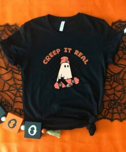 Creep It Real Halloween Boo Shirt Vintage Tee 5