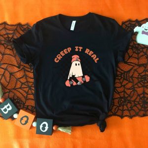 Creep It Real Halloween Boo Shirt Vintage Tee 5