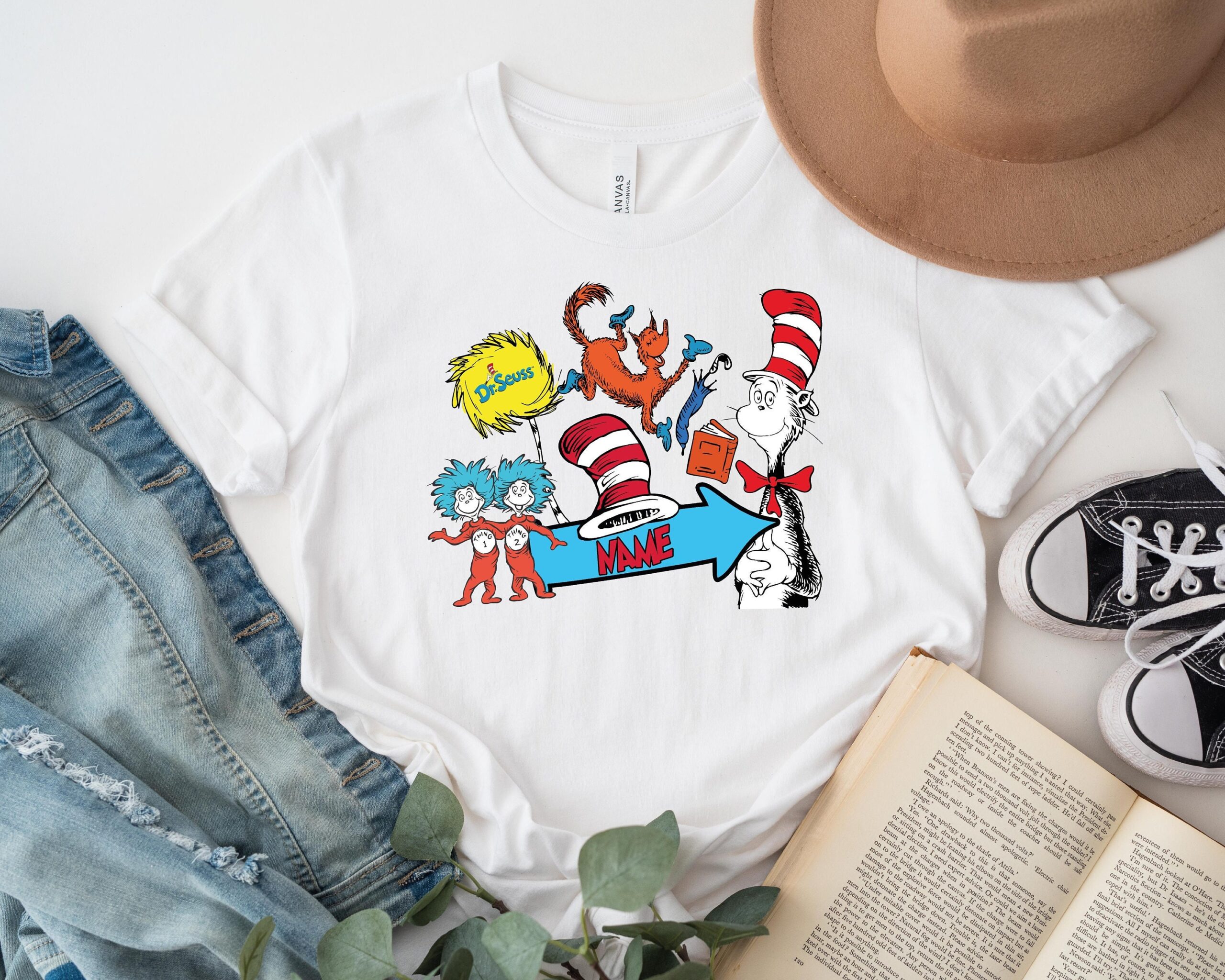 Cat in the hat autism shirt sale