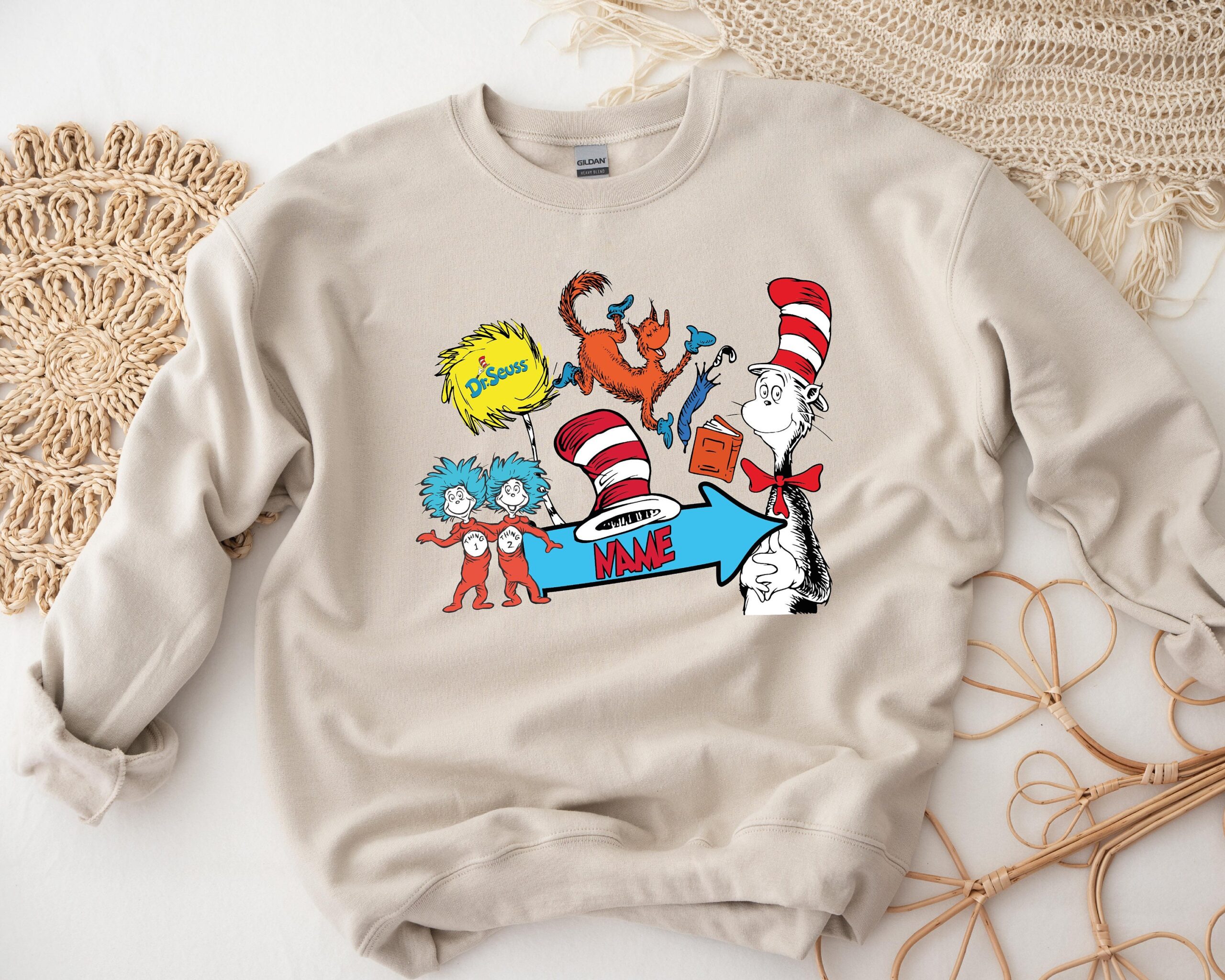 Cat in store the hat sweater