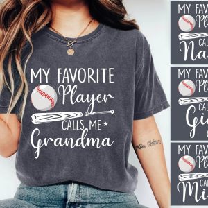 Custom Grandma Baseball Mothers Day Tee Shirt 1