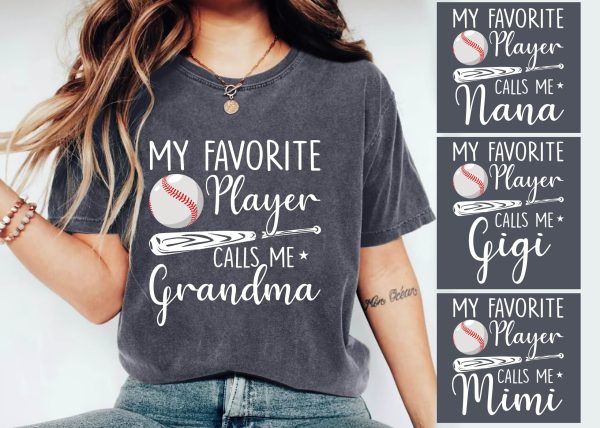 Custom Grandma Baseball Mother’s Day Tee Shirt