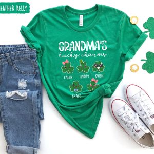 Custom Grandmas Lucky Charms St Patrick Day Shirt 3