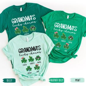 Custom Grandmas Lucky Charms St Patrick Day Shirt 4