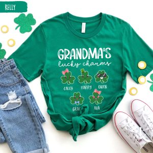 Custom Grandmas Lucky Charms St Patrick Day Shirt 5