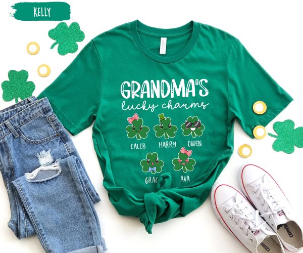 Custom Grandma’s Lucky Charms St Patrick Day Shirt