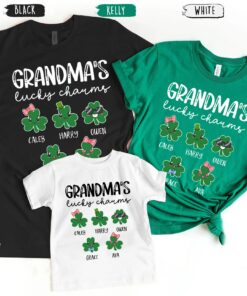 Custom Grandma's Lucky Charms St Patrick Day Shirt 7 Custom Grandmas Lucky Charms St Patrick Day Shirt 8