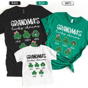 Custom Grandmas Lucky Charms St Patrick Day Shirt 8