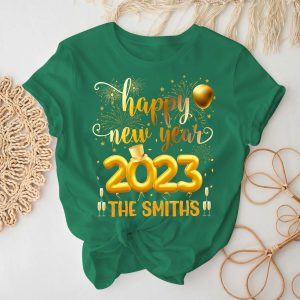 Custom Hello 2023 Family New Years T Shirt Tee 3