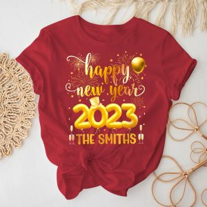 Custom Hello 2023 Family New Years T Shirt Tee 5