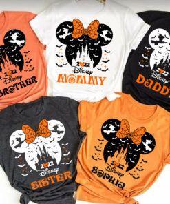 Custom Mickey Minnie Disney Halloween Family Shirt 1