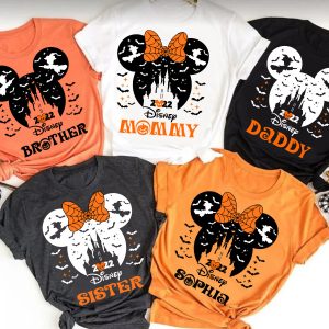 Custom Mickey Minnie Disney Halloween Family Shirt