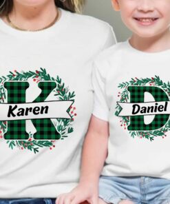 Custom Monogrammed Family Christmas Shirt Gifts 2 Custom Monogrammed Family Christmas Shirt Gifts 3