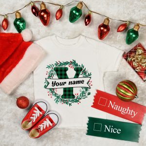 Custom Monogrammed Family Christmas Shirt Gifts 4