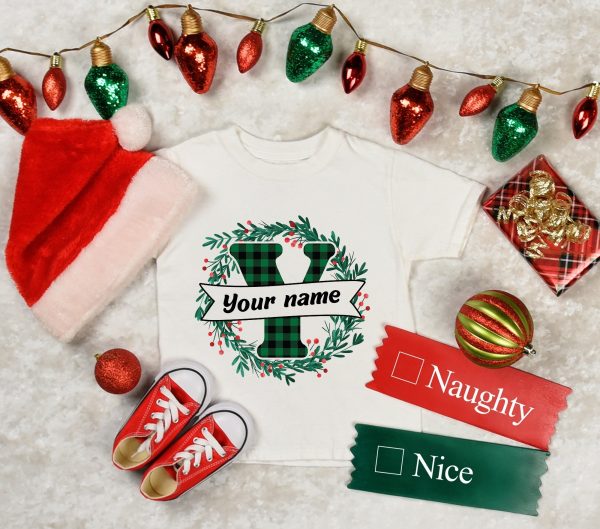 Custom Monogrammed Family Christmas Shirt Gifts