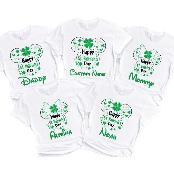 Custom Name Happy Patricks Day Family Shirt