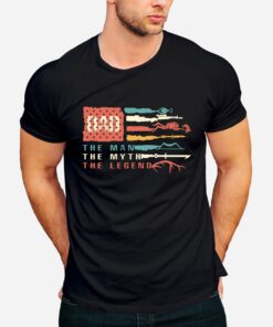 Dad And Guns The Main Myth Legend Matching Family Fathers Day Shirt 1