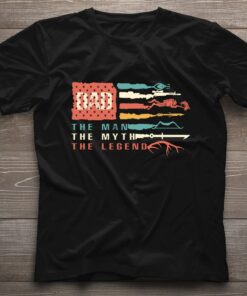 Dad And Guns The Main Myth Legend Matching Family Fathers Day Shirt 3