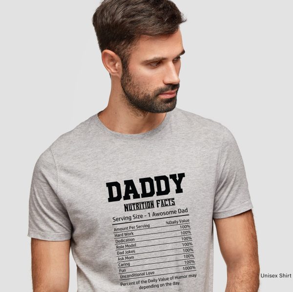 Dad Nutrition Facts Jokes Father’s Day Shirt