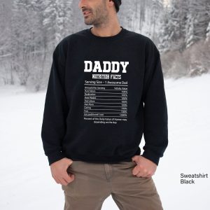 Dad Nutrition Facts Jokes Fathers Day Shirt 3