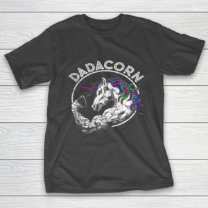 Dadacorn T Shirt Unicorn Muscle Dad Baby Fathers Day Gift T-Shirt