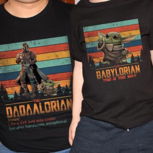 Dadalorian Family Babylorian Star Wars Shirt