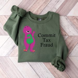 Dads Barney Commit Tax Fraud Meme Shirt