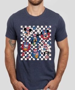 Disney 4th Of July Independence Retro Mickey And Friends Shirt 3
