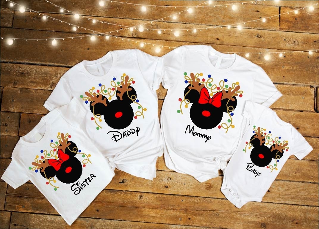 Disney christmas store family shirts