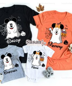 Disney Family Halloween Mickey Minnie Ghost Shirt 1