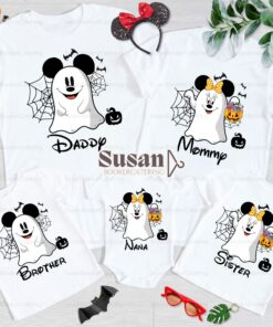 Disney Family Halloween Mickey Minnie Ghost Shirt 2