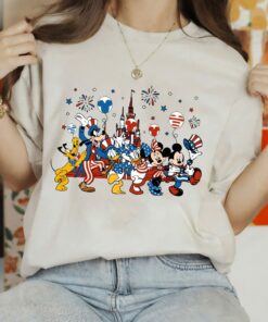 Disney Freedom Mickey Mouse And Friends 4th Of July Shirt 3