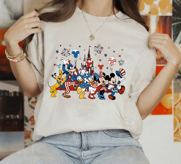 Disney Freedom Mickey Mouse And Friends 4th Of July Shirt