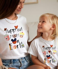 Disney Happiest Mom Dad And Kid Disneyworld T Shirt 1