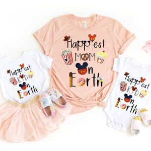 Disney Happiest Mom Dad And Kid Disneyworld T Shirt 2